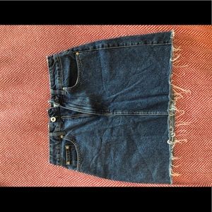 Zara denim mini skirt
